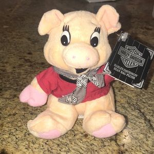 Harley Davidson “Racer” Bean Bag Plush Pig NWT
